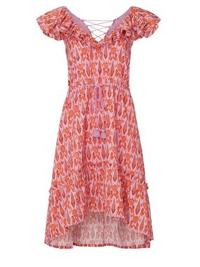 Figue Tahlia Dress Toledo Ikat Pink Sz L